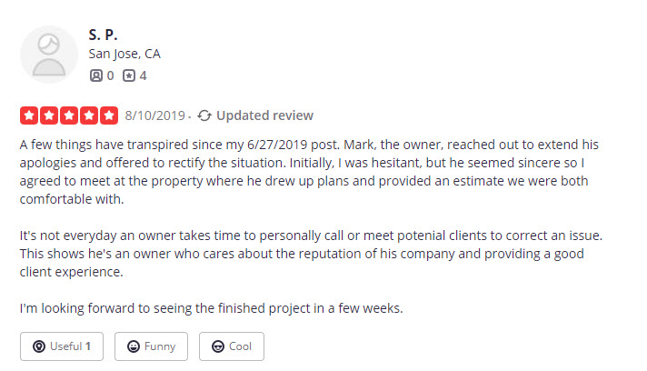 FiveStar Landscape Yelp Reviews